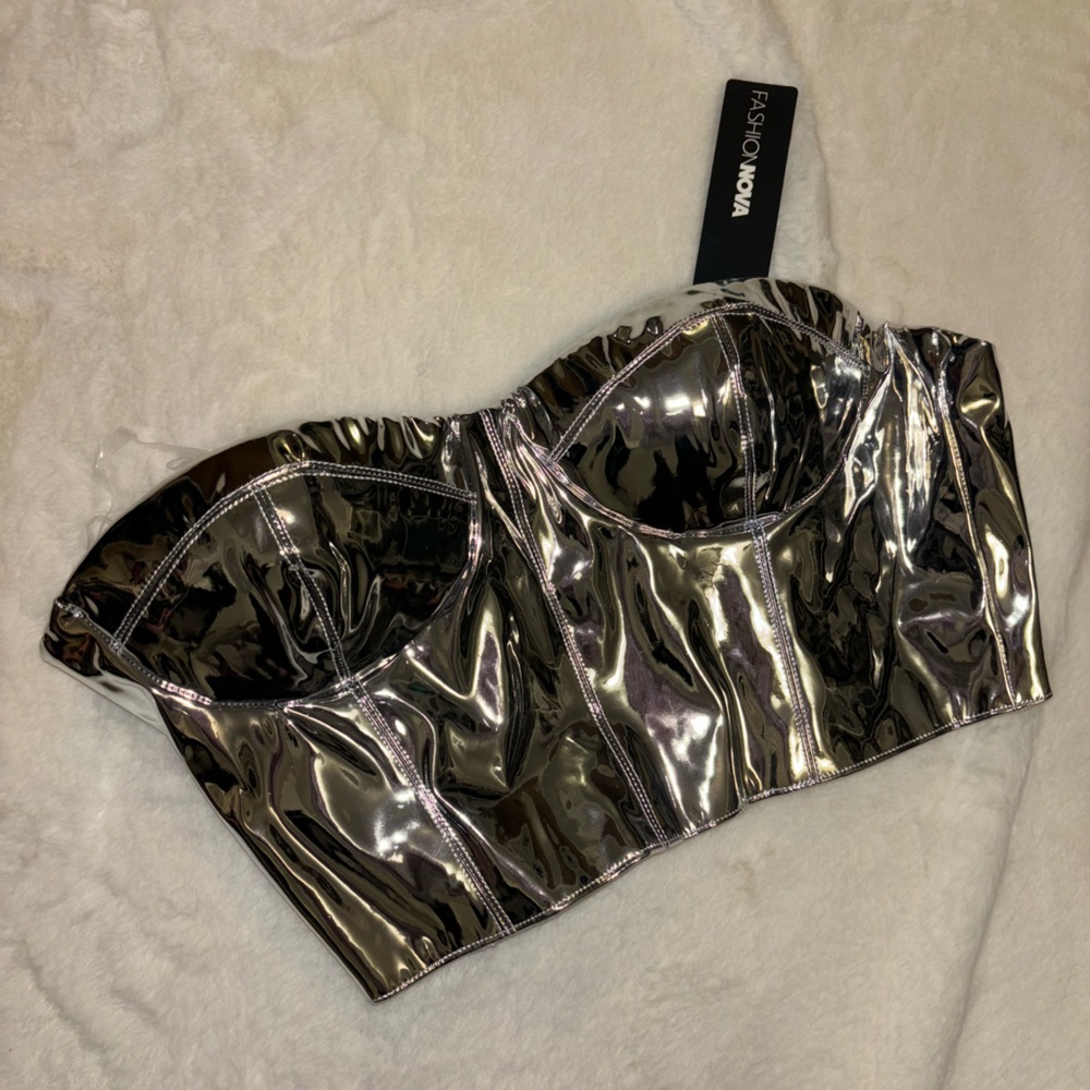 BNWT fashion nova corset crop top